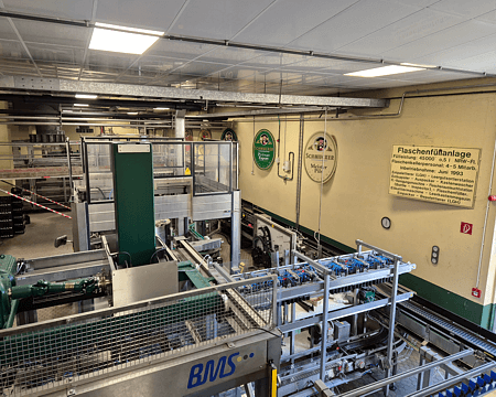 Flaschenfüllanlage Brauerei Schmucker