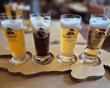 Bierprobe Schmucker Biere